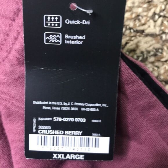 Xersion Women’s Pink Crushed Berry Quick Dri Drawcord Elastic Waist Shorts XXL - Picture 4 of 6